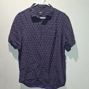 Ladies Purple Button Down